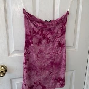 Tie dye mini dress